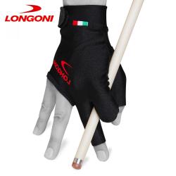 Бильярдная перчатка Longoni Black Fire черная M